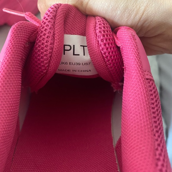 PLT Hot Pink Reflective Chunky Sneakers - Picture 4 of 5